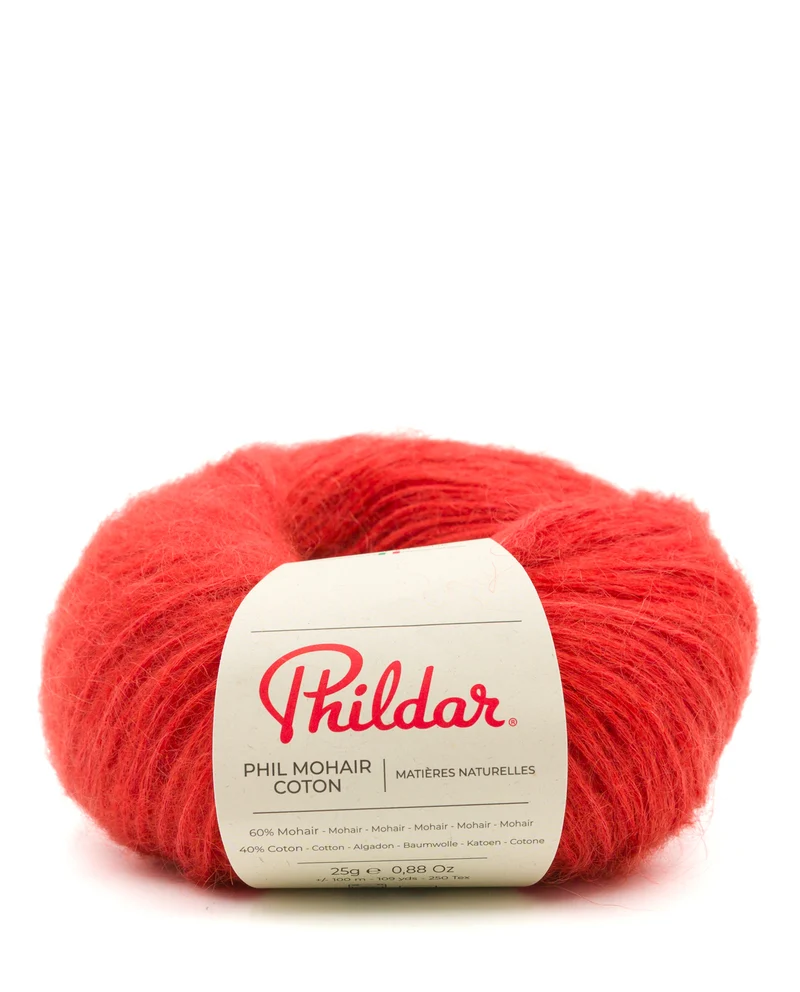 Phildar Phil Mohair Coton 2029 Blutorange