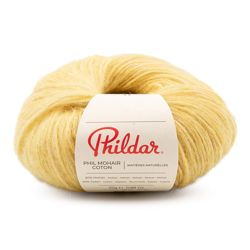 Phildar Phil Mohair Coton 2461 Goldgelb