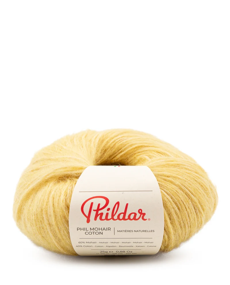 Phildar Phil Mohair Coton 2461 Goldgelb
