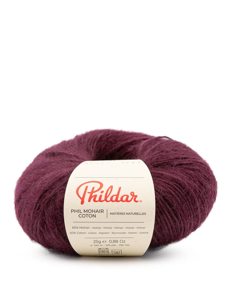 Phildar Phil Mohair Coton 2405 Aubergine