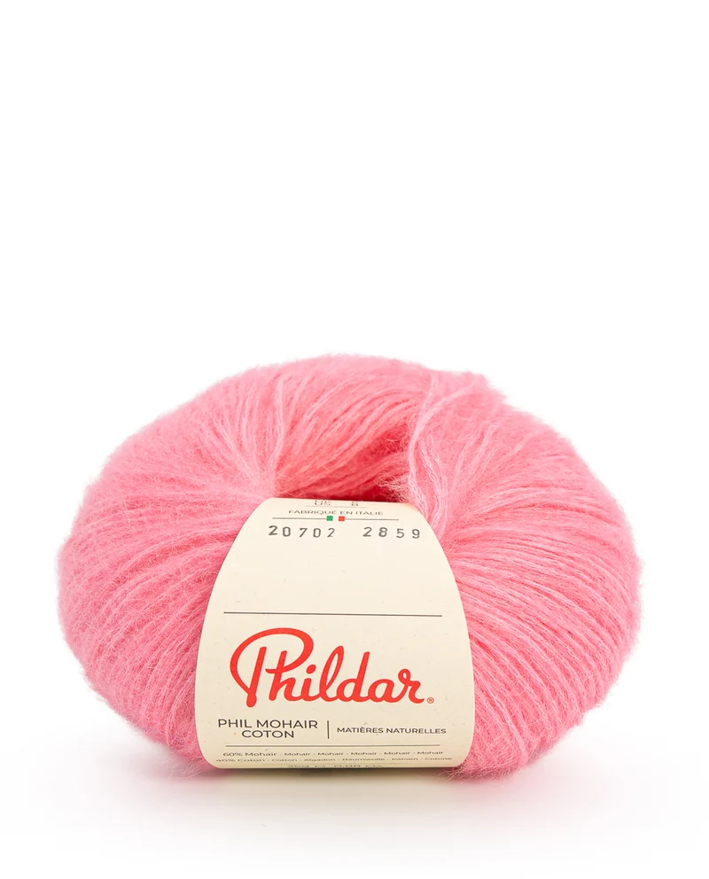 Phildar Phil Mohair Coton 2393 Bonbonrosa
