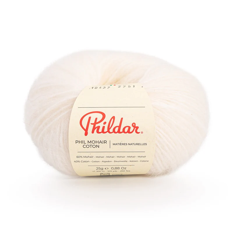 Phildar Phil Mohair Coton 2359 Kreide