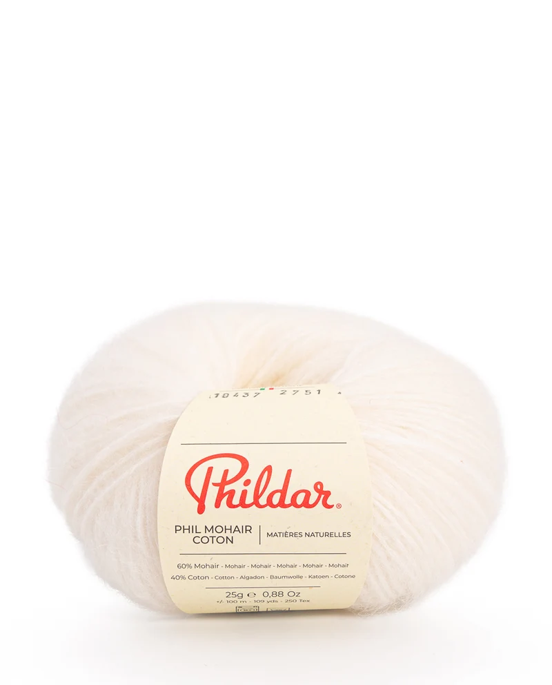 Phildar Phil Mohair Coton 2359 Kreide
