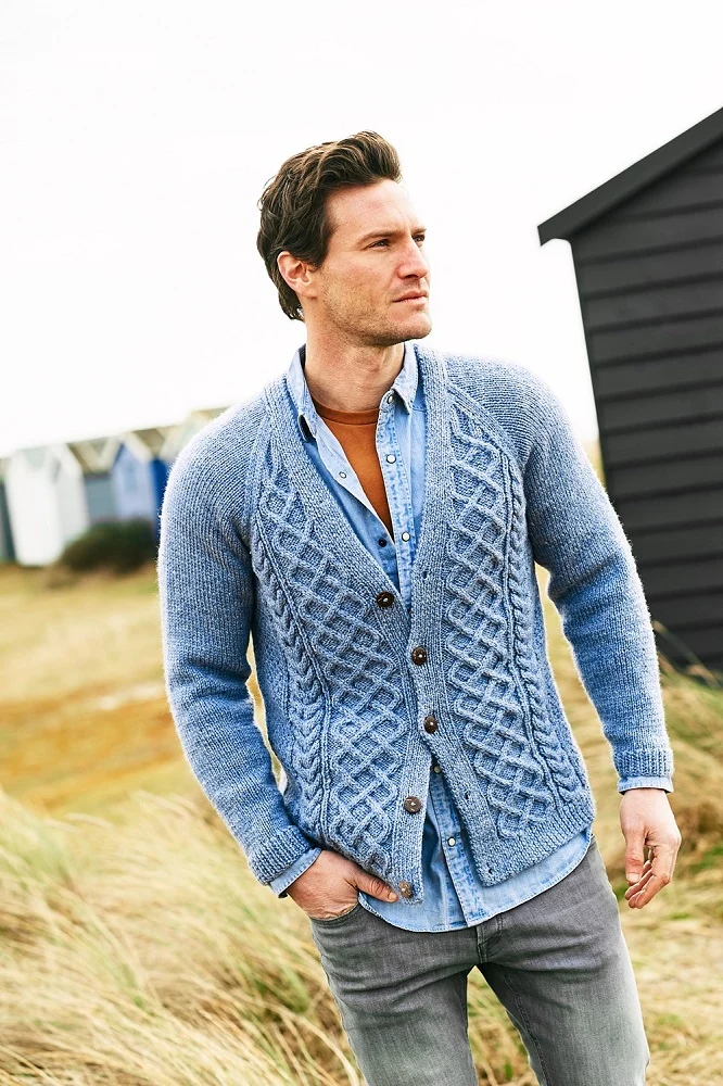 Strickanleitung Stylecraft Highland Heathers Aran Nr. 9876 Herren-Jacken (digital)
