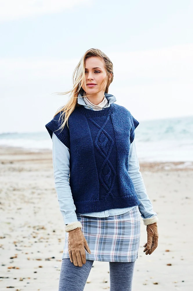 Strickanleitung Stylecraft Highland Heathers Aran Nr. 9874 Pullover und Slipover