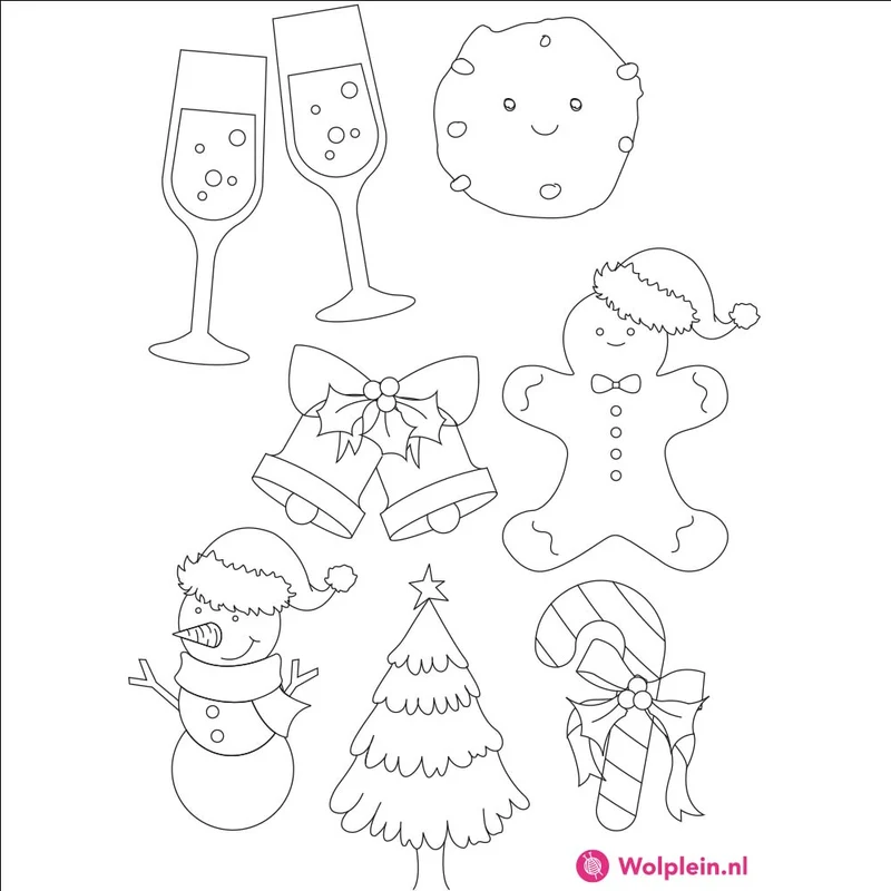 Wollplatz-Stanzvorlage Weihnachten (Schablone) (digital)