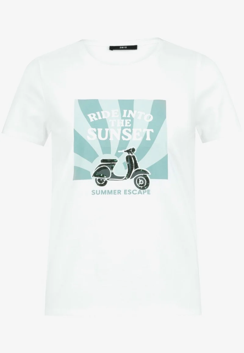 Baumwoll-T-Shirt mit Print
