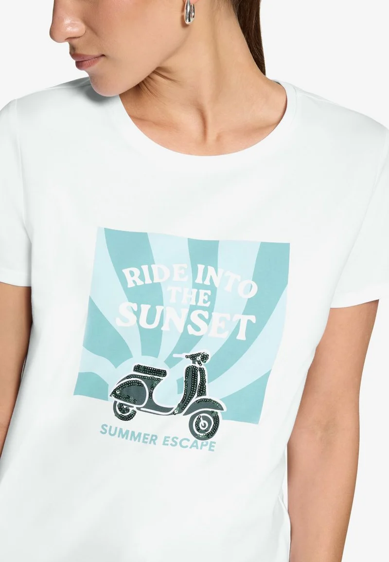 Baumwoll-T-Shirt mit Print