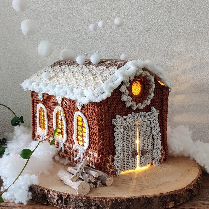 Häkelpaket „Sommer- und Winter-Lebkuchenhäuschen“