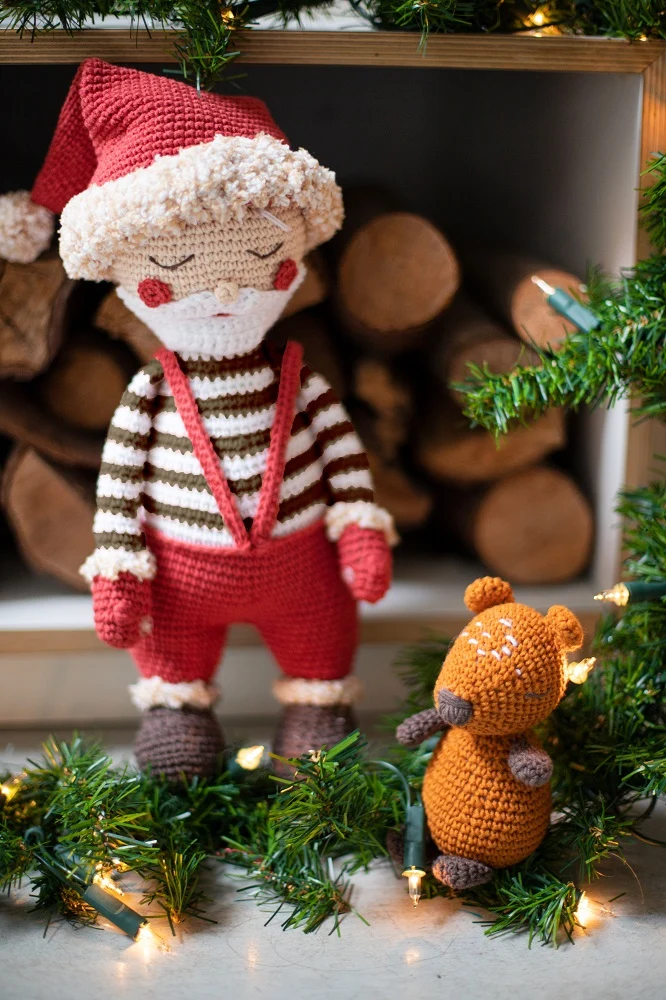 Weihnachtsmann & Weihnachtsfrau – Häkelpaket