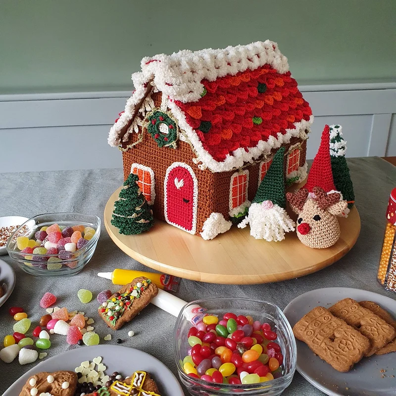 Lebkuchen-Häuschen – Häkelpaket