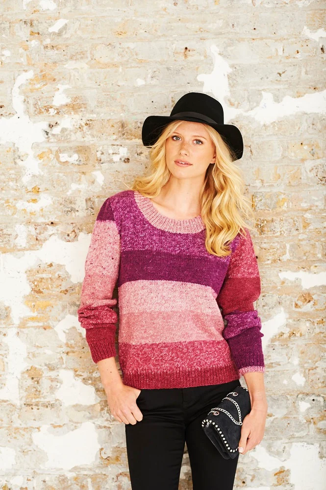 Strickanleitung Stylecraft Batik Swirl DK Nr. 9482 Pullover und Fäustlinge