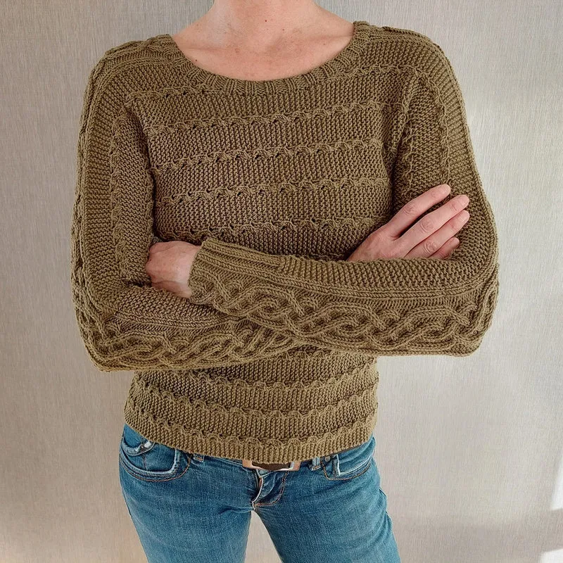 Strickanleitung „Pullover auf eigene Art quer“ (digital)