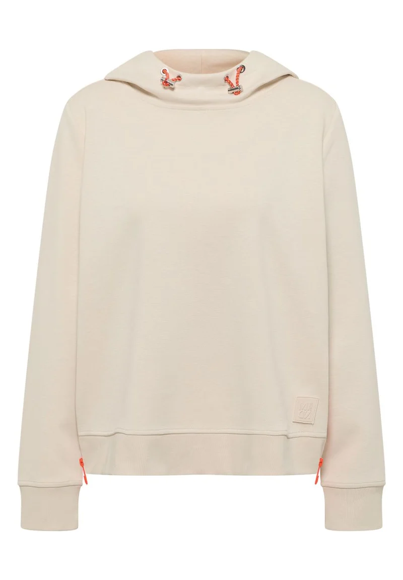 Hoodie mit Zipper-Details