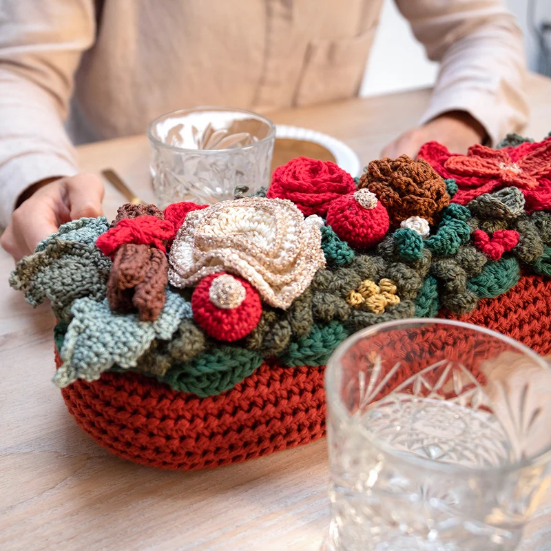 Weihnachtsgesteck-Häkelpaket