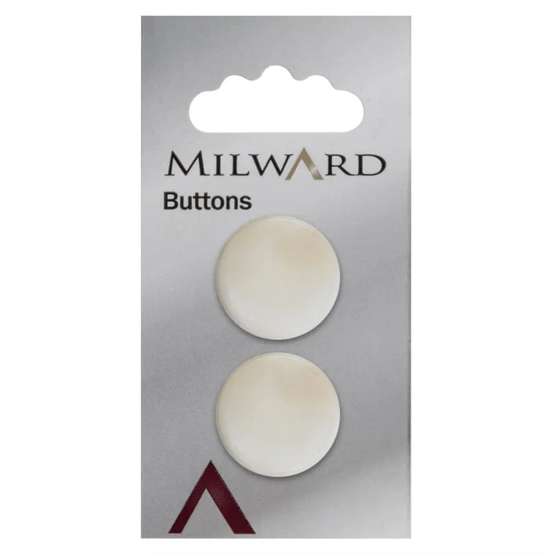 Milward-Knopf, naturfarben, 22 mm (2 Stück)