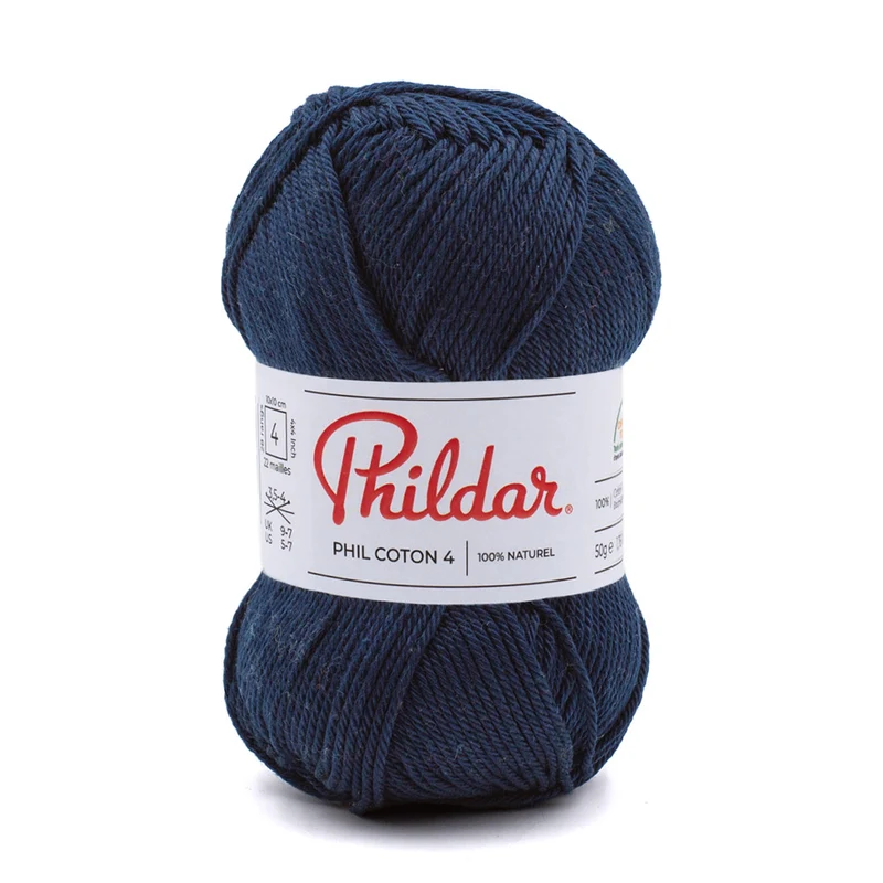 Phildar Phil Coton 4 1079 Marineblau