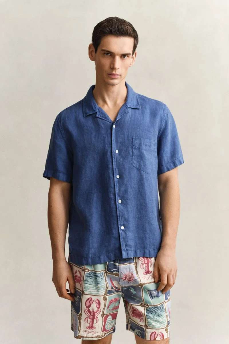 Kurzarmhemd aus Leinen