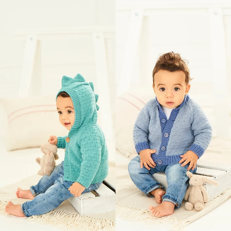 Strickanleitung Stylecraft Bambino DK Nr. 9758 Babyjacken
