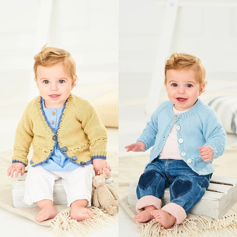 Strickanleitung Stylecraft Bambino DK Nr. 9759 Babyjacken