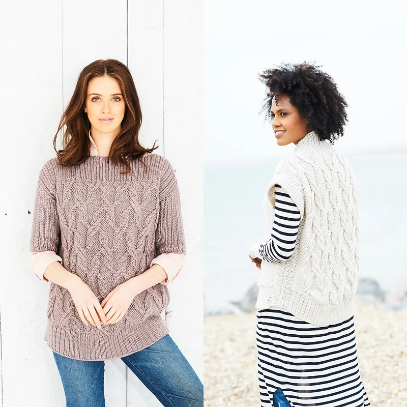 Strickanleitung Stylecraft Bellissima Chunky Nr. 9695 – Jacke und Pullover