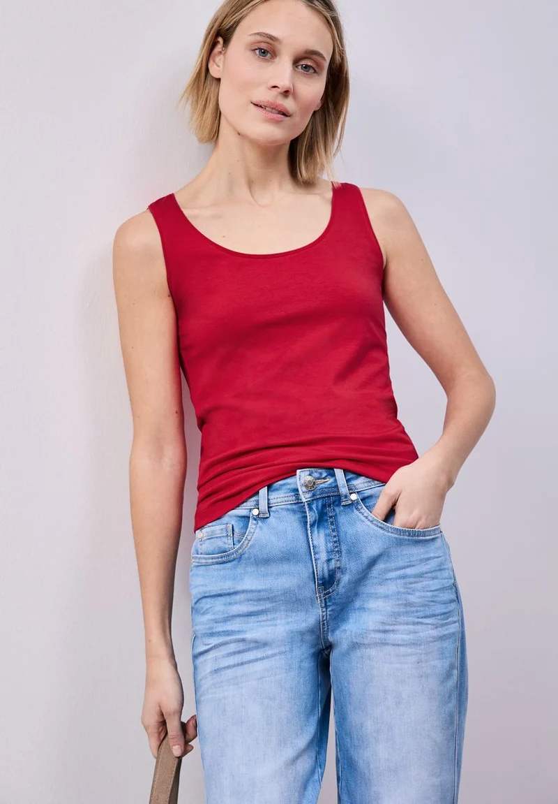 Basic Top mit Rundhals aus Jersey