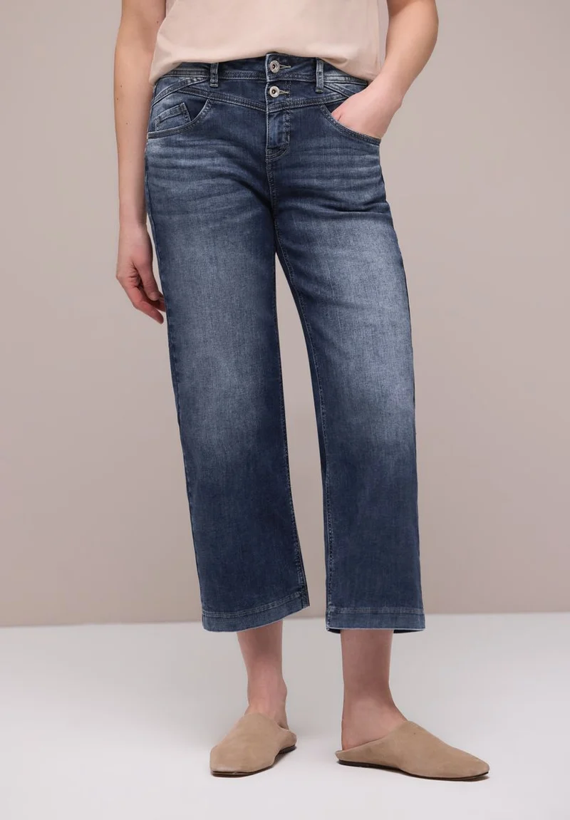 High Waist Wide Leg Jeans im Loose Fit