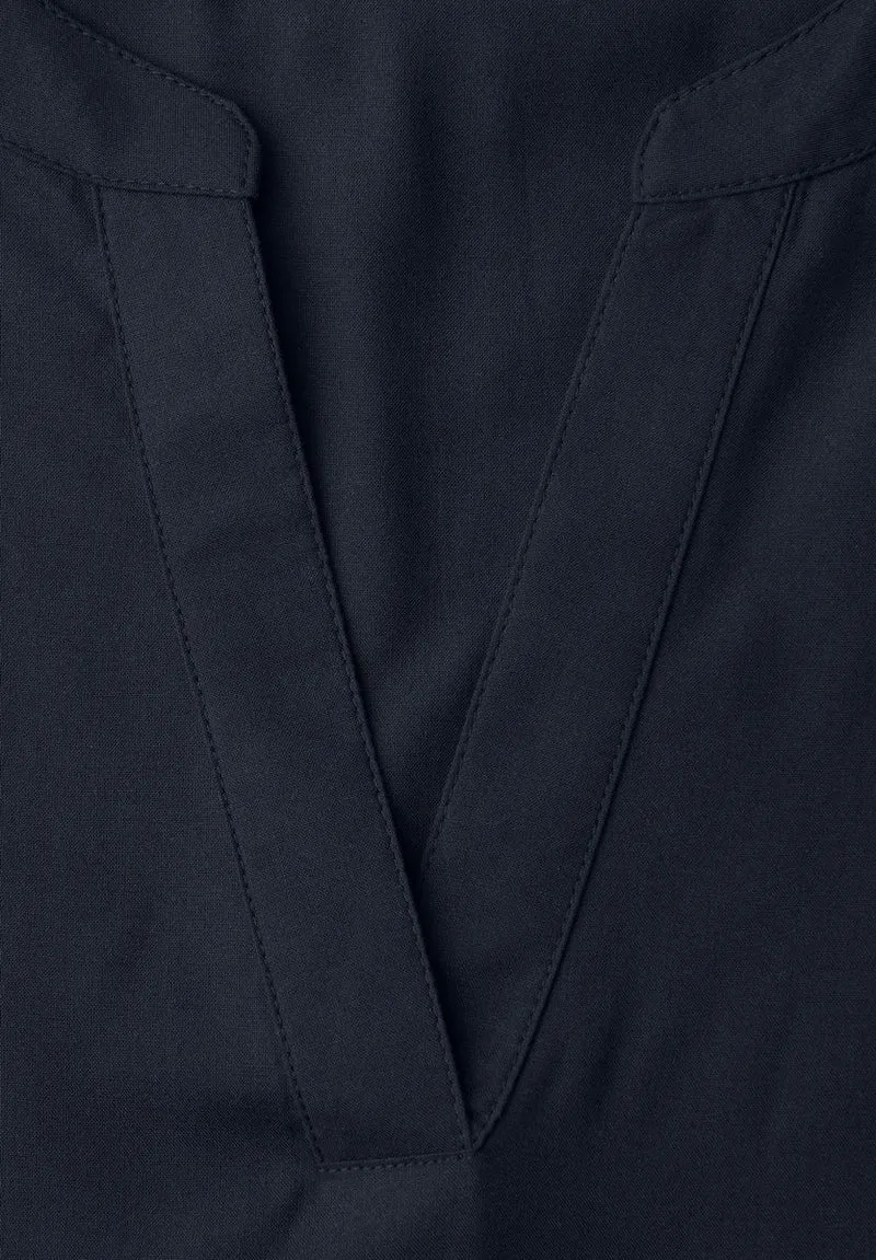 Kurzarm Bluse mit Turn-Up
