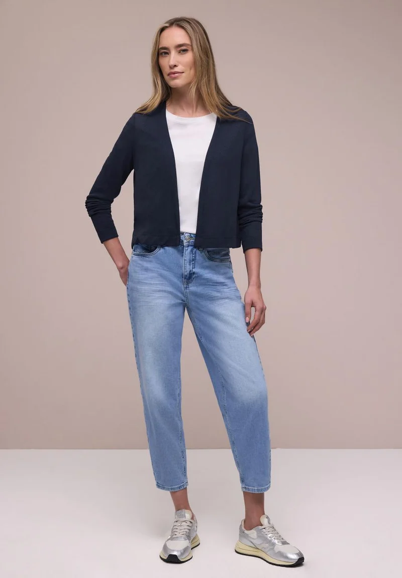 Langarm Jacke in offener Passform