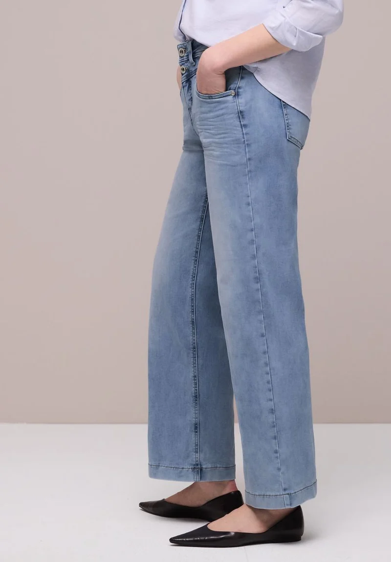 High Waist Wide Leg Jeans im Loose Fit