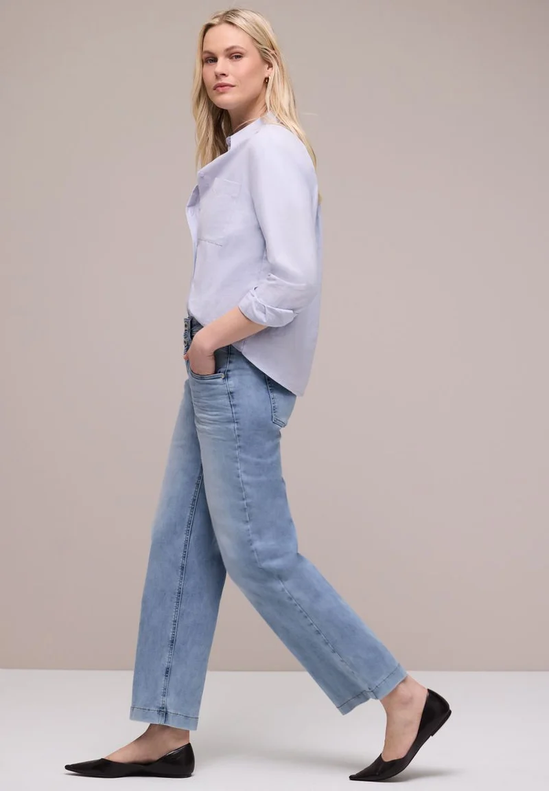 High Waist Wide Leg Jeans im Loose Fit