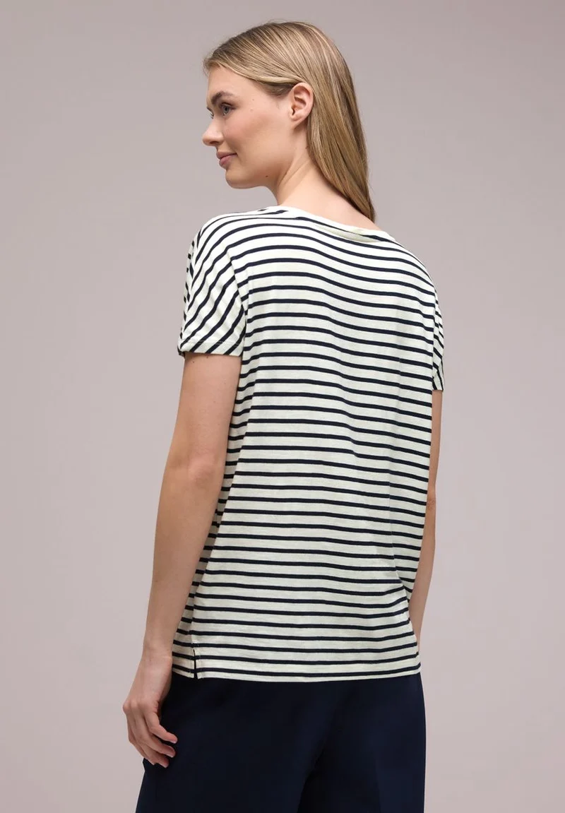 Dropped Shoulder Shirt mit Streifen