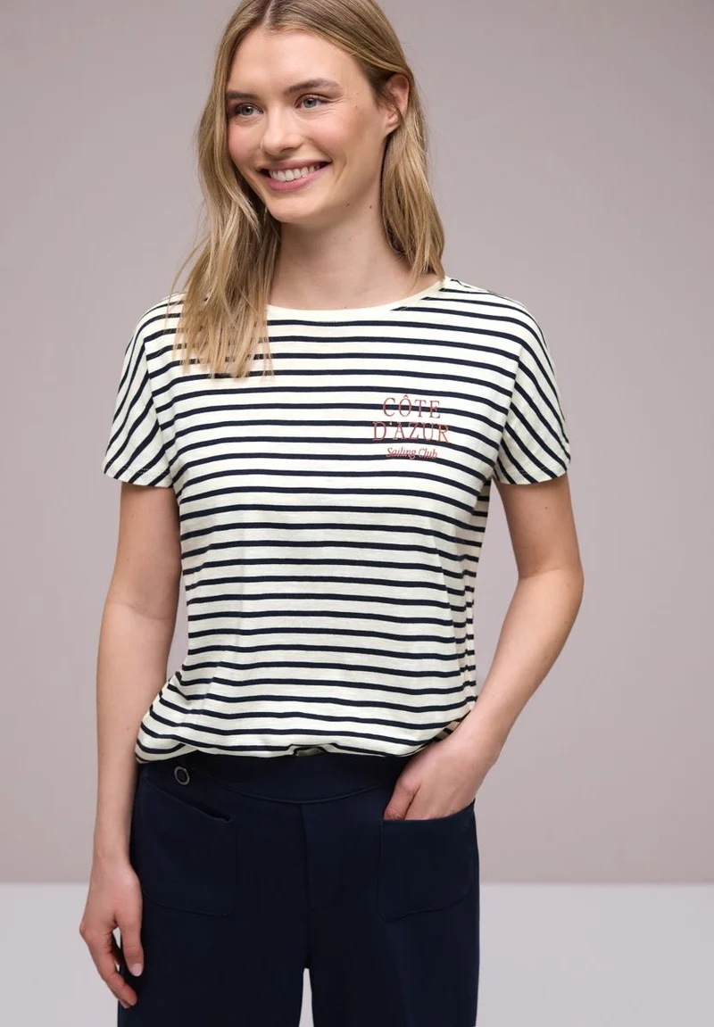 Dropped Shoulder Shirt mit Streifen