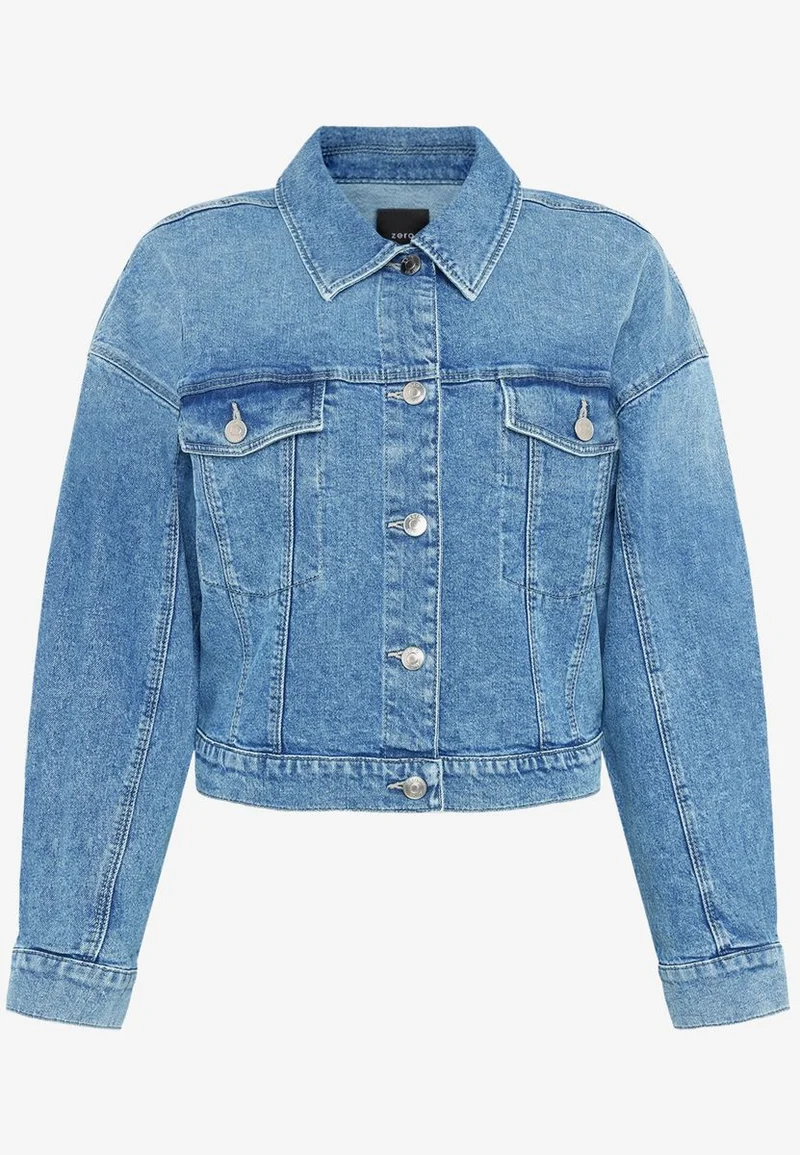 Jeansjacke kurz mit Knopfleiste