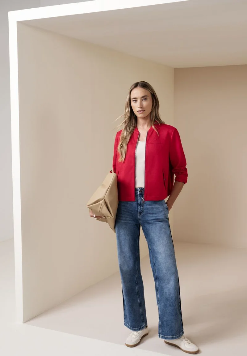 Blouson aus Velours mit Zipper
