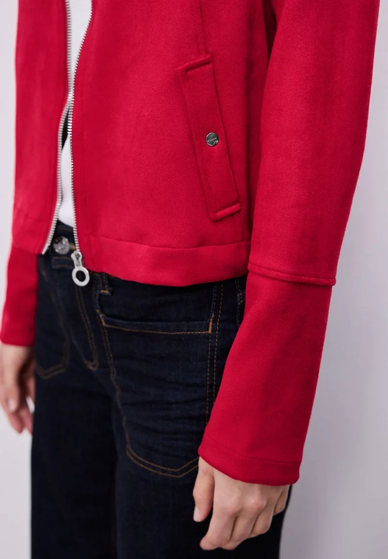 Blouson aus Velours mit Zipper