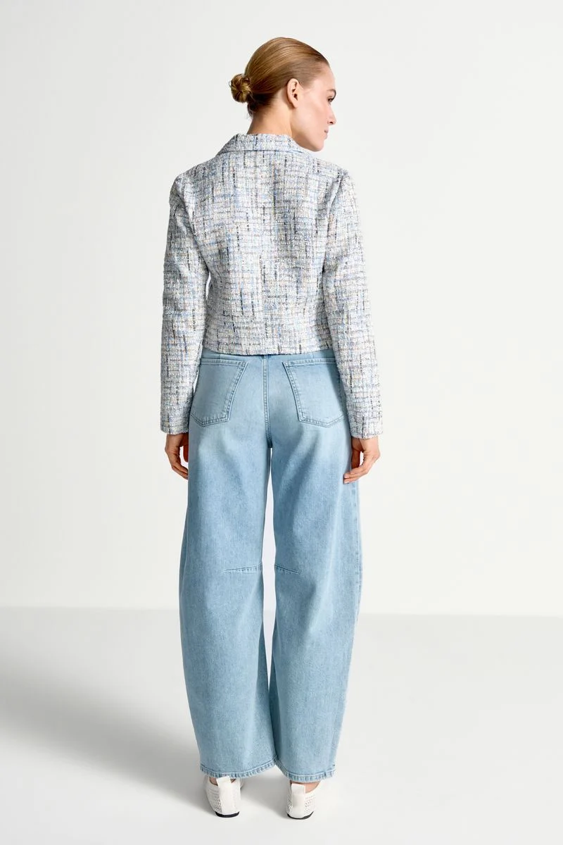 Cropped boucle jacket