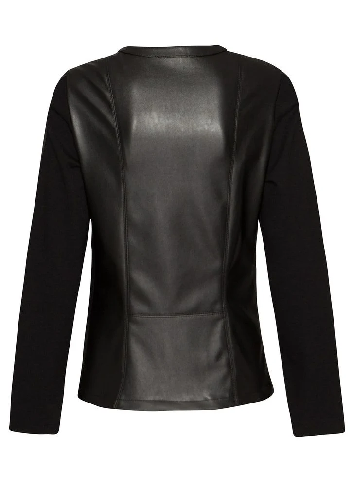 Jacke LEO MIX gepatched mit Viskose-Stretch-Jersey