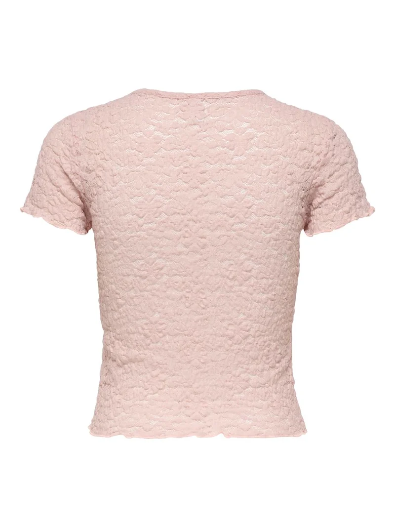 ONLFAITH S/S LACE TOP JRS