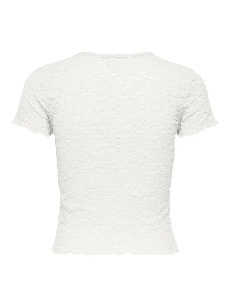 ONLFAITH S/S LACE TOP JRS