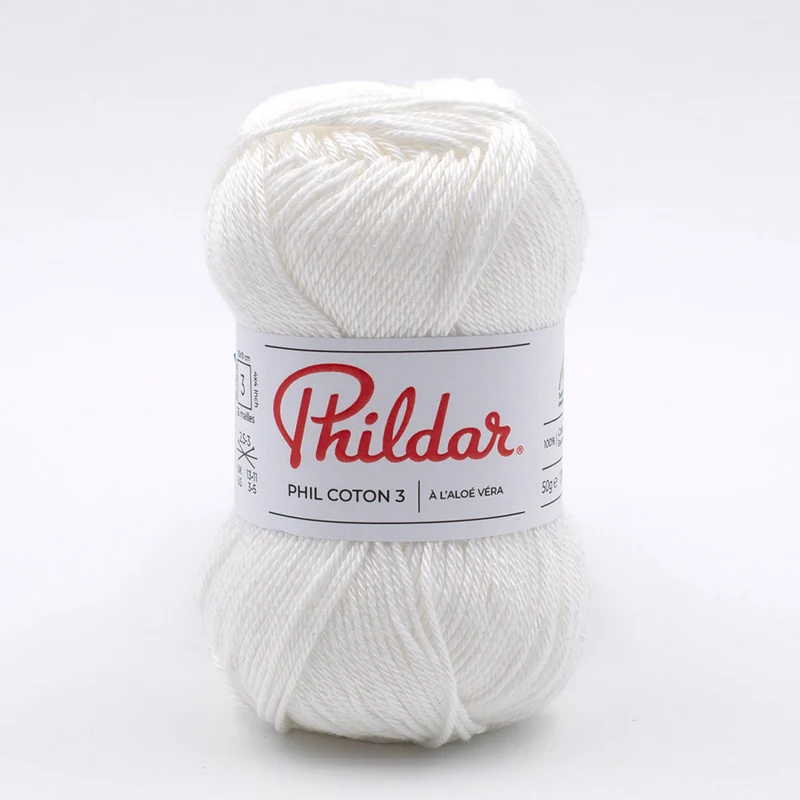 Phildar Phil Coton 3 1225 Weiß