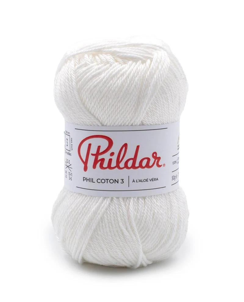 Phildar Phil Coton 3 1225 Weiß