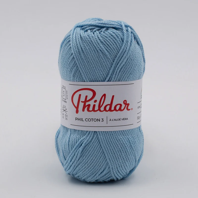Phildar Phil Coton 3 1367 Azurblau