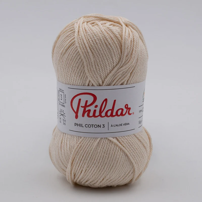 Phildar Phil Coton 3 1359 Naturweiß