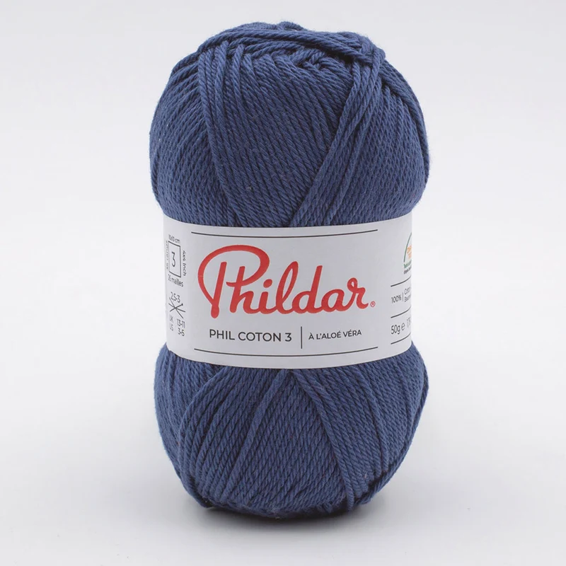 Phildar Phil Coton 3 1446 Marineblau