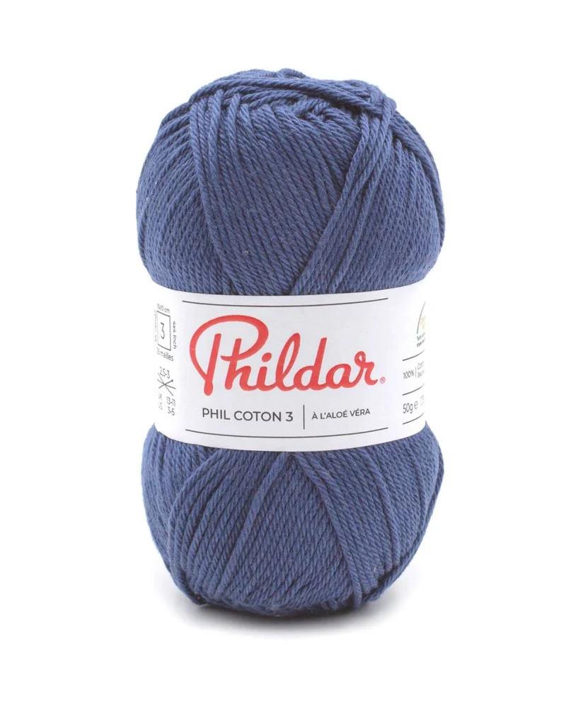 Phildar Phil Coton 3 1446 Marineblau