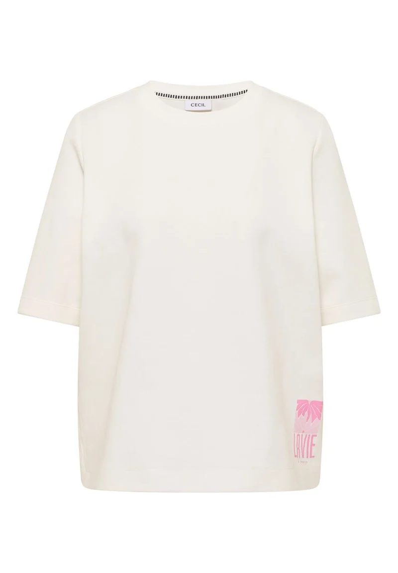Kurzarm Sweatshirt mit Backprint