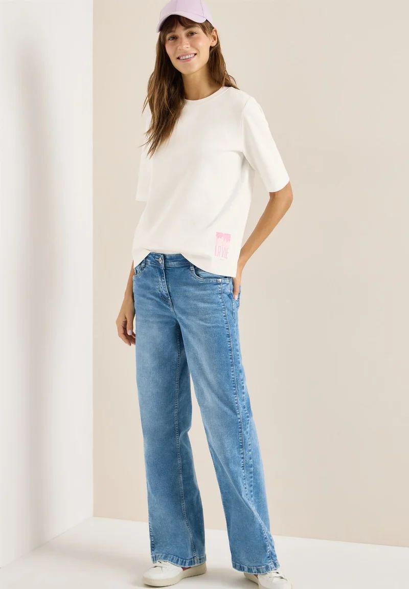 Kurzarm Sweatshirt mit Backprint