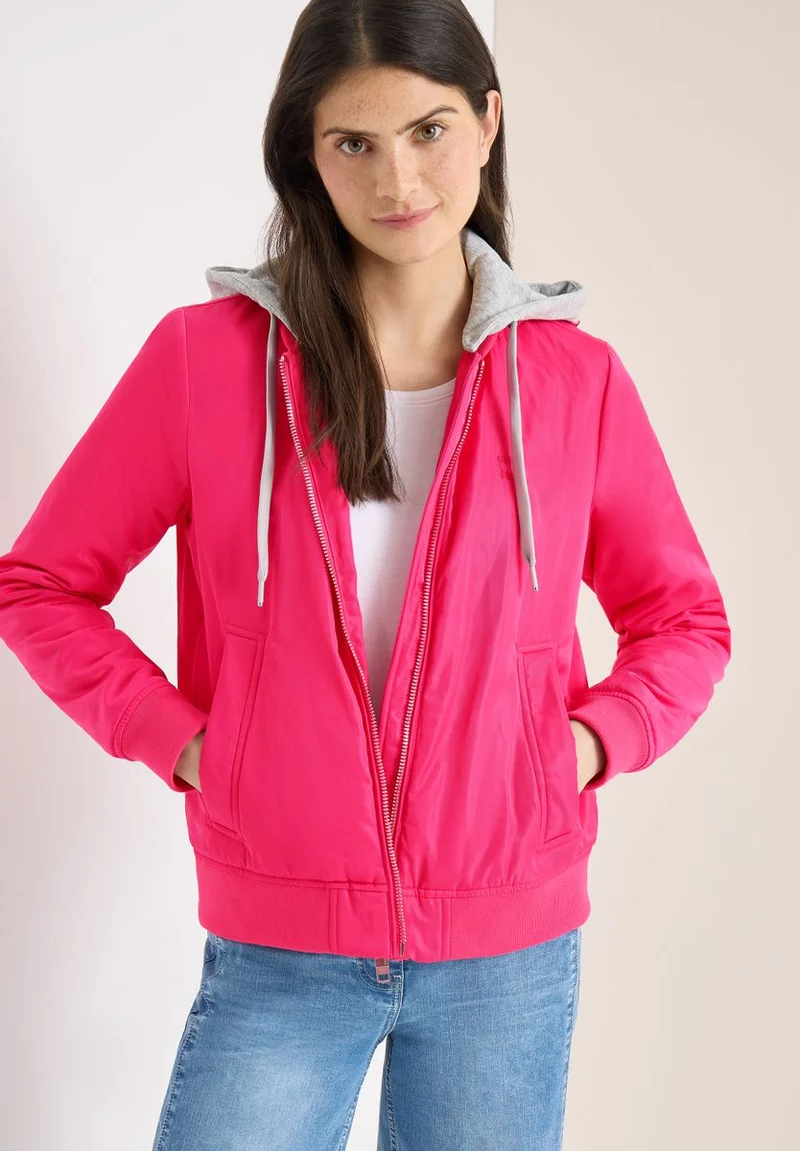 Blouson mit abnehmbarer Sweat-Kapuze