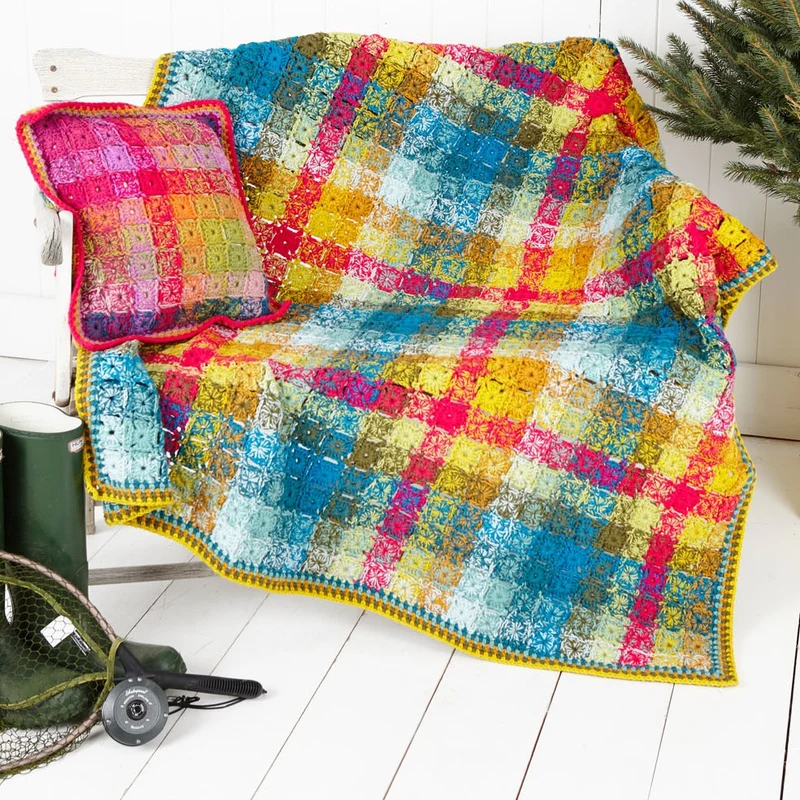 Häkelanleitung Stylecraft Special DK Nr. 9255 Decke und Kissen (digital)